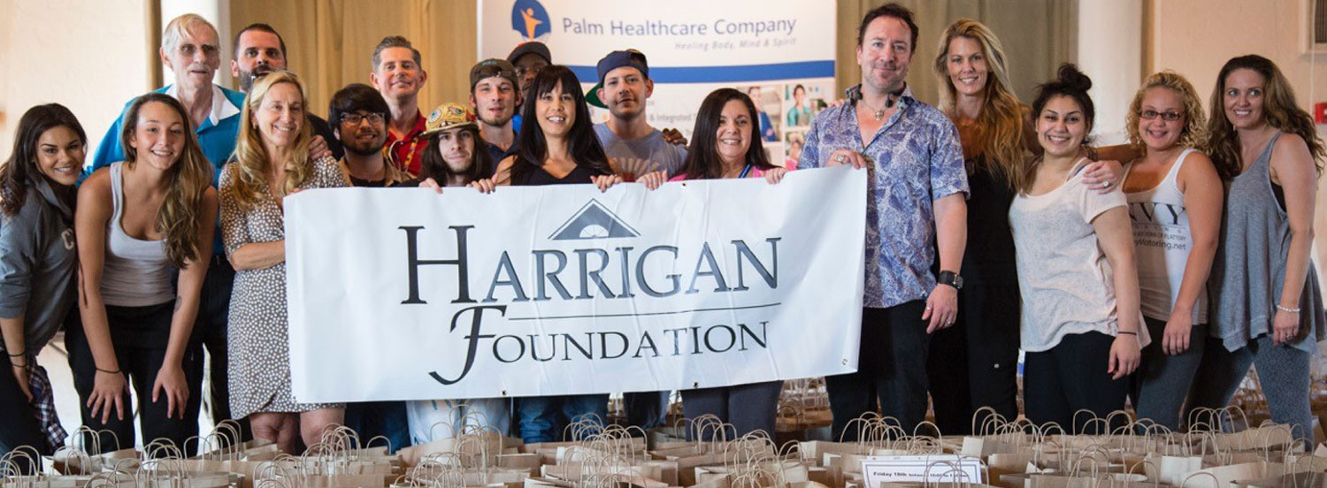 Basket Brigade group photo Group participating in Thanksgiving Basket Brigade for Harrigan Foundation