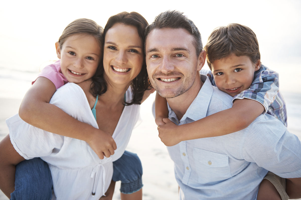 client and his family acheiving happiness through family program